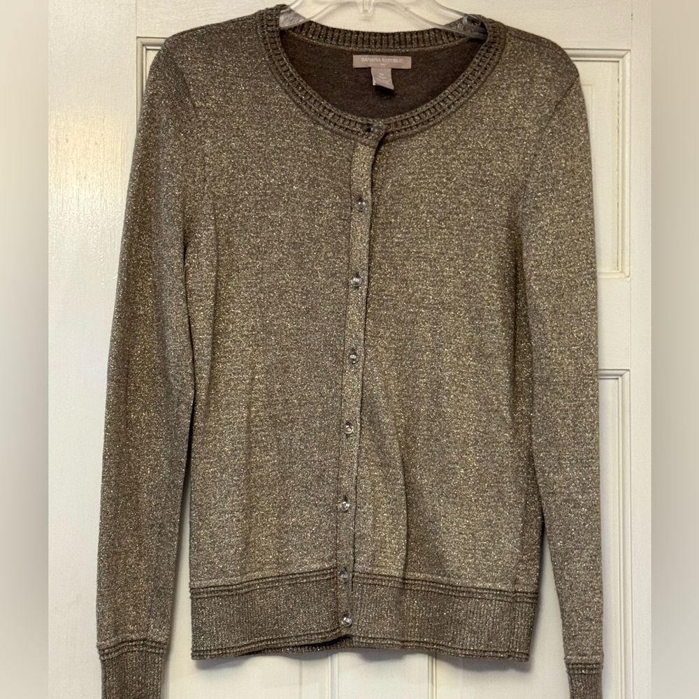 Banana Republic‎ Metallic Cardigan Sweater